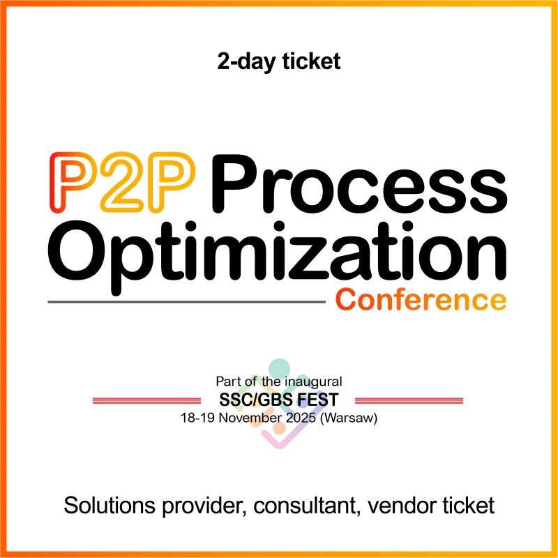 P2P conference vendor ticket_SSC-GBS FEST Warsaw 2025_connect-minds